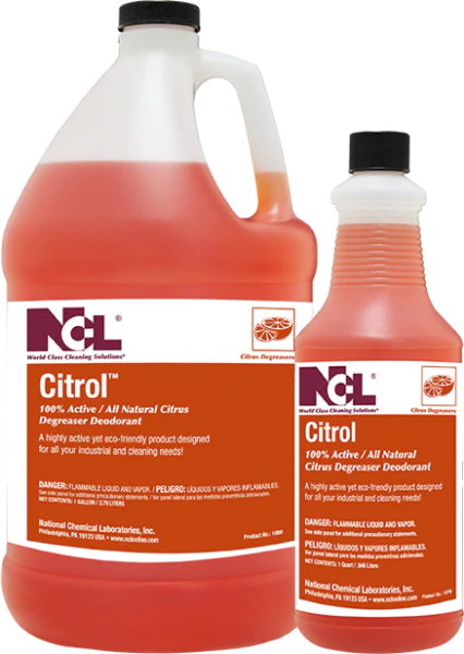 All Natural Citrus Degreaser Deodorizer - Citrol 100% Active