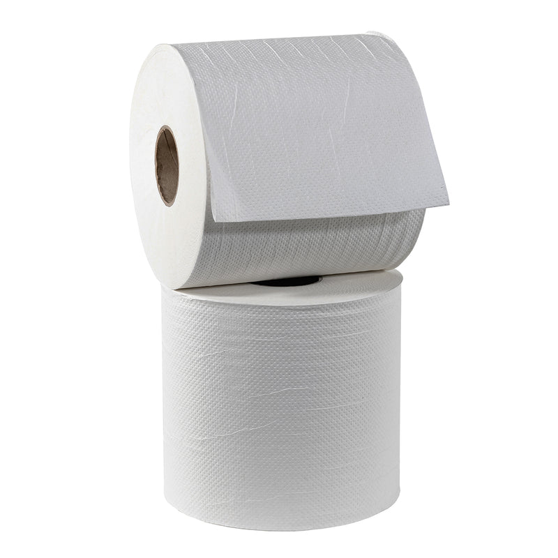 Hardwound White Towel 600ft/Roll 12 Rolls/Case